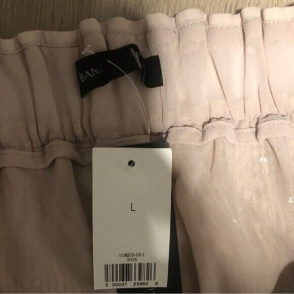 Banana Republic Women’s High Rise Wide Leg Sequin Pants - Size Large - Picture 9 of 11